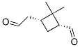 Cyclobutaneacetaldehyde, 3-formyl-2,2-dimethyl-, (1R,3R)- (9CI) Structure