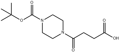 4-(3-카르복시-프로피오닐)-피페라진-1-카르복실산tert-부틸에스테르 구조식 이미지