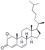 1alpha,2alpha-epoxycholesta-4,6-dien-3-one  Structure