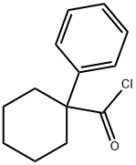 Cyclohexanecarbonyl chloride, 1-phenyl-
 Structure