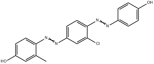 4-[[3-chloro-4-[(p-hydroxyphenyl)azo]phenyl]azo]-m-cresol Structure