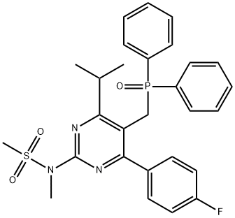 289042-10-0 N-[5-(Diphenylphosphinoylmethyl)-4-(4-fluorophenyl)-6-isopropylpyrimidin-2-yl]-N-methylmethanesulfonamide