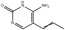 2(1H)-Pyrimidinone, 4-amino-5-(1-propenyl)- (9CI) Structure