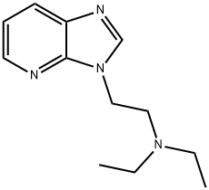 3-[2-(디에틸아미노)에틸]-3H-이미다조[4,5-b]피리딘 구조식 이미지