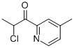 1-Propanone, 2-chloro-1-(4-methyl-2-pyridinyl)- (9CI) Structure