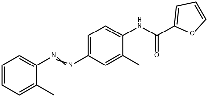 N-[2-Methyl-4-[2-(2-methylphenyl)diazenyl]phenyl]-2-furancarboxamide Structure