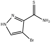 4-BROMO-1H-PYRAZOLE-3-CARBOTHIOAMIDE Structure