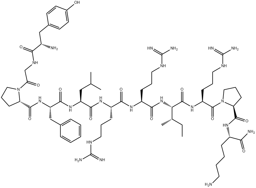 (PRO3)-DYNORPHIN A (1-11) AMIDE 구조식 이미지
