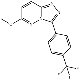 6-METHOXY-3-[4-(TRIFLUOROMETHYL)PHENYL][1,2,4]TRIAZOLO[4,3-B]PYRIDAZINE 구조식 이미지