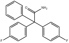 2,2-bis(4-fluorophenyl)-2-phenyl-acetamide 구조식 이미지