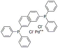 trans-Bis(triphenylphosphine)palladium  dichloride Structure