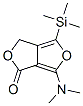 1H,3H-Furo[3,4-c]furan-1-one,  6-(dimethylamino)-4-(trimethylsilyl)- 구조식 이미지