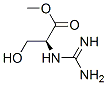 L-Serine, N-(aminoiminomethyl)-, methyl ester (9CI) Structure