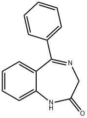 1,3-Dihydro-5-phenyl-1,4-benzodiazepin-2-one Structure