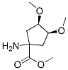 Cyclopentanecarboxylic acid, 1-amino-3,4-dimethoxy-, methyl ester, (3R,4S)- (9CI) Structure