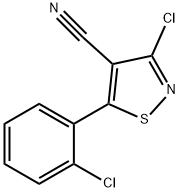3-CHLORO-5-(2-CHLOROPHENYL)ISOTHIAZOLE-4-CARBONITRILE Structure