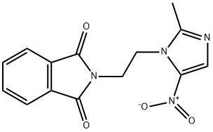 N-[2-(2-methyl-5-nitro-1H-imidazol-1-yl)ethyl]phthalimide  구조식 이미지