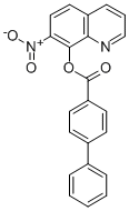 4-Biphenylcarboxylic acid, 7-nitro-8-quinolyl ester Structure