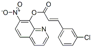 7-니트로-8-퀴놀리놀3-(3-클로로페닐)프로페노에이트 구조식 이미지