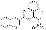 7-니트로-8-퀴놀리놀2-(2-클로로벤질리덴)프로파노에이트 구조식 이미지