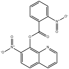 2-Nitrobenzoic acid 7-nitro-8-quinolyl ester Structure