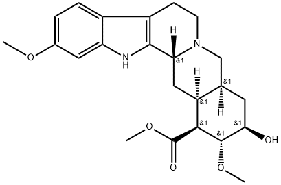 methyl (3beta,16beta,17alpha,18beta,20alpha)-18-hydroxy-11,17-dimethoxyyohimban-16-carboxylate  Structure