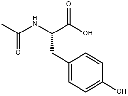 N-Acetyl-DL-tyrosine 구조식 이미지