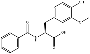 N-BENZOYL-4-HYDROXY-3-METHOXY-PHENYLALANINE Structure
