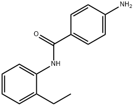 4-아미노-N-(2-에틸페닐)벤즈아미드 구조식 이미지