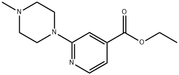 2-(4-METHYL-1-PIPERAZINYL)-PYRIDINE-4-CARBOXYLIC ACID ETHYL ESTER 구조식 이미지
