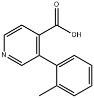 3-(2-Methylphenyl)-4-pyridinecarboxylicacid Structure