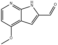 1H-Pyrrolo[2,3-b]pyridine-2-carboxaldehyde, 4-methoxy- Structure