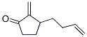 Cyclopentanone, 3-(3-butenyl)-2-methylene- (9CI) Structure