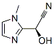 1H-Imidazole-2-acetonitrile,alpha-hydroxy-1-methyl-,(alphaS)-(9CI) Structure