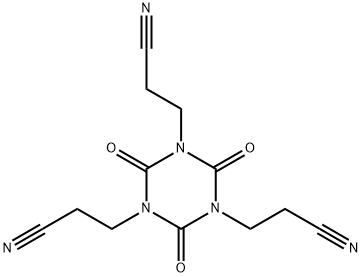 2,4,6-TRIOXO-1,3,5-TRIAZINE-1,3,5(2H,4H,6H)-TRIPROPIONITRILE 구조식 이미지