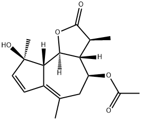 [3S-(3alpha,3aalpha,4alpha,9alpha,9aalpha,9bbeta)]-3a,4,5,9,9a,9b-hexahydro-9-hydroxy-3,6,9-trimethyl-2-oxoazuleno[4,5-b]-3H-furan-4-yl acetate Structure