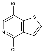 7-broMo-4-클로로티에노[3,2-c]피리딘 구조식 이미지