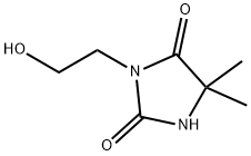 3-(2-hydroxyethyl)-5,5-dimethylimidazolidine-2,4-dione Structure