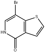 7-브로모티에노[3,2-c]피리딘-4(5H)-온 구조식 이미지