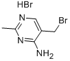 4-피리미딘아민,5-(브로모메틸)-2-메틸-,모노하이드로브로마이드 구조식 이미지