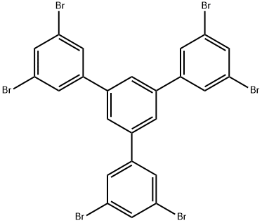 3,3'',5,5''-Tetrabromo-5'-(3,5-dibromophenyl)-1,1':3',1''-terphenyl 구조식 이미지