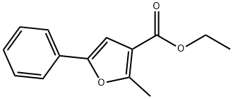 에틸-2-메틸-5-페닐-3-푸란카르복실레이트 구조식 이미지
