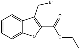 3-브로모메틸-벤조푸란-2-카르복실산에틸에스테르 구조식 이미지