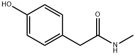 Benzeneacetamide, 4-hydroxy-N-methyl- Structure