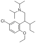 beta-sec-Butyl-5-chloro-2-ethoxy-N,N-diisopropylphenethylamine Structure