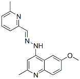 6-methoxy-2-methyl-N-[(6-methylpyridin-2-yl)methylideneamino]quinolin- 4-amine Structure