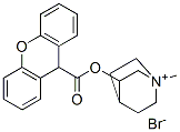 (1-메틸-1-아조니아비시클로[2.2.2]옥트-8-일)9H-크산텐-9-카르복실레이트브로마이드 구조식 이미지