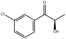 (R)-1-(3-클로로페닐)-2-히드록시-1-프로파논 구조식 이미지