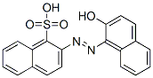 2-[(2-hydroxy-1-naphthyl)azo]naphthalenesulphonic acid Structure