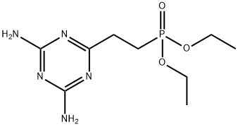 diethyl [2-(4,6-diamino-1,3,5-triazin-2-yl)ethyl]phosphonate Structure